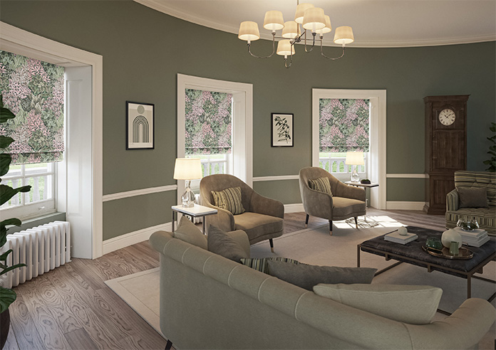 Garden Wall, Melody - Motorised Roman Blind - Image 6
